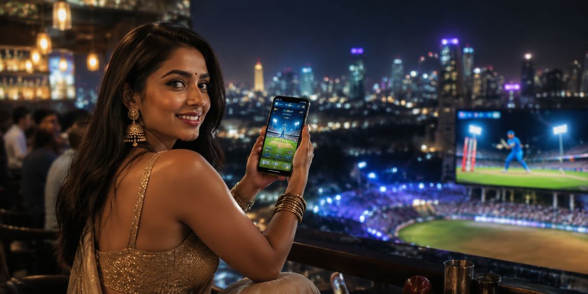 Cricket match betting on mobile device in India